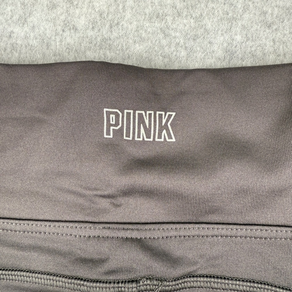 PINK Active Varsity High Waist Full Length Winter Leggings Medium Gray Cargo - Picture 6 of 7